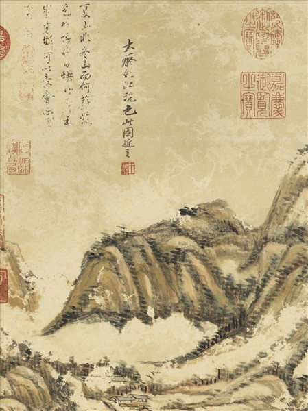 清王原祁畫山水　軸