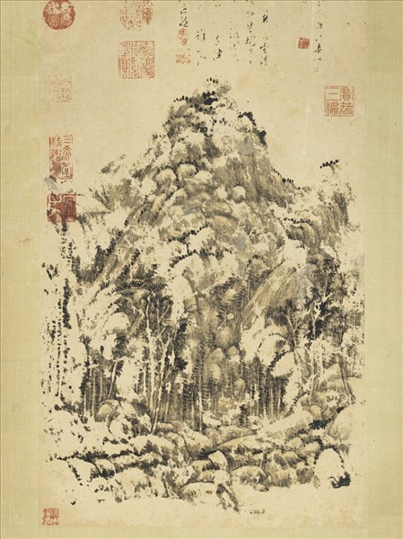 清王原祁畫山水　軸