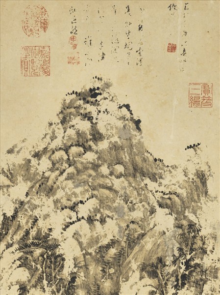 清王原祁畫山水　軸