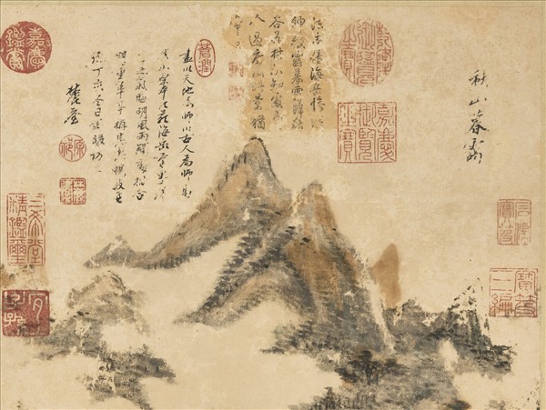 清王原祁畫山水　軸