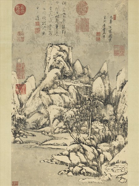 清王原祁畫山水　軸