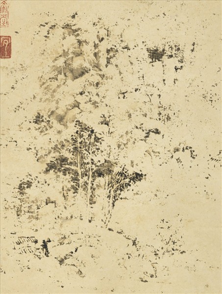 清王原祁畫山水　軸