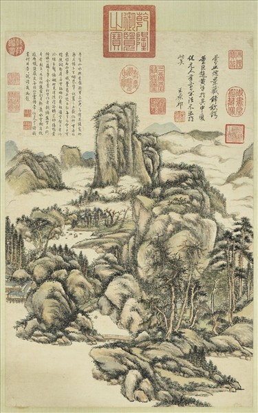 清王原祁遠岫歸雲　軸