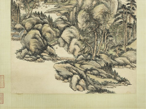 清王原祁遠岫歸雲　軸