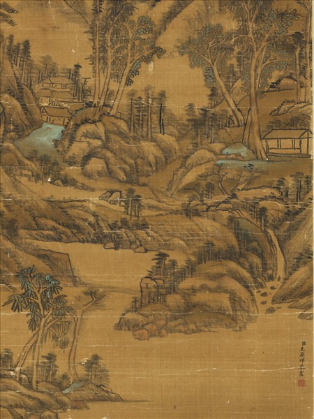 清王原祁重山疊嶂圖　軸