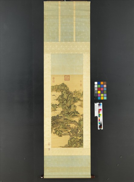 清王原祁丹山碧樹　軸