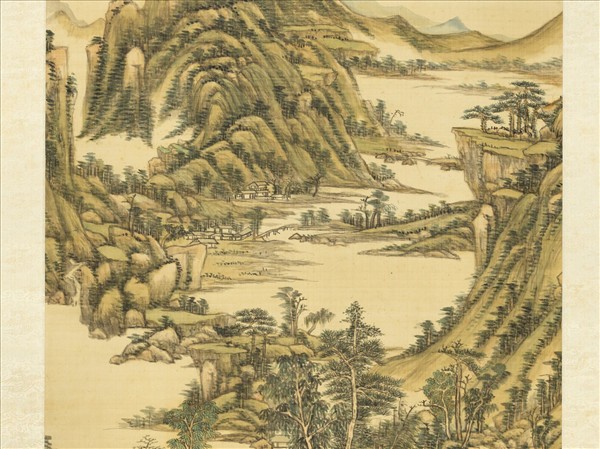 清王原祁平林罨翠圖　軸