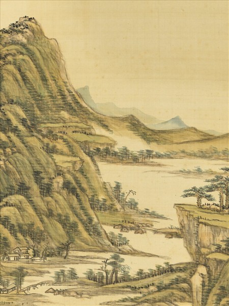 清王原祁平林罨翠圖　軸