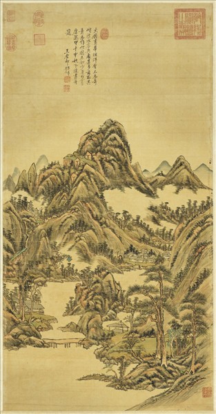 清王原祁仿黃公望筆意　軸