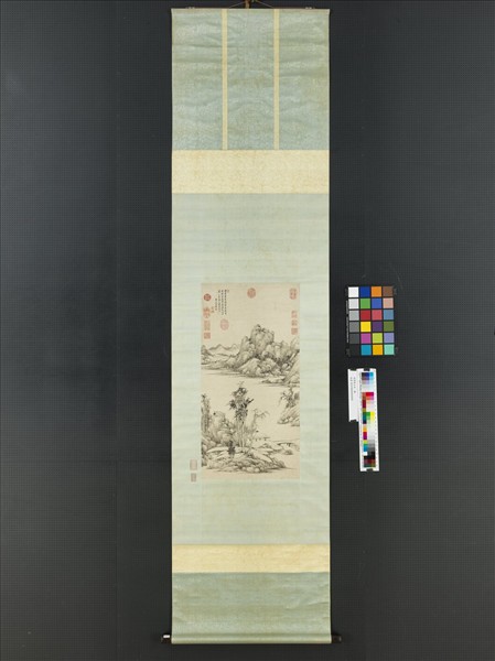 清黃鼎畫山水　軸