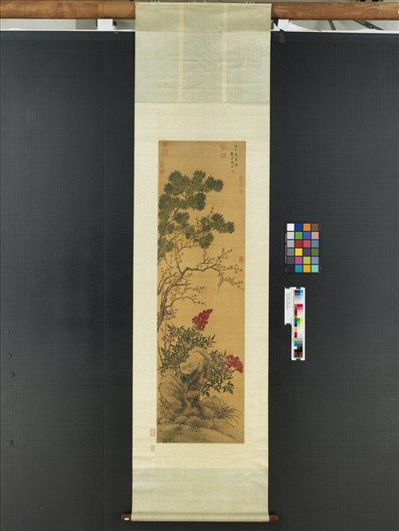 清蔣廷錫三友圖　軸