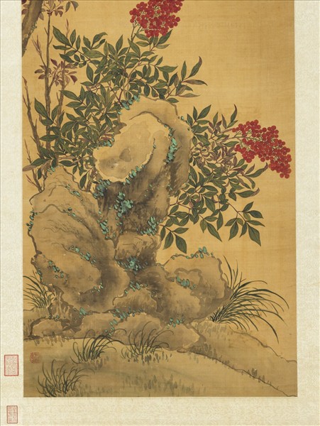 清蔣廷錫三友圖　軸