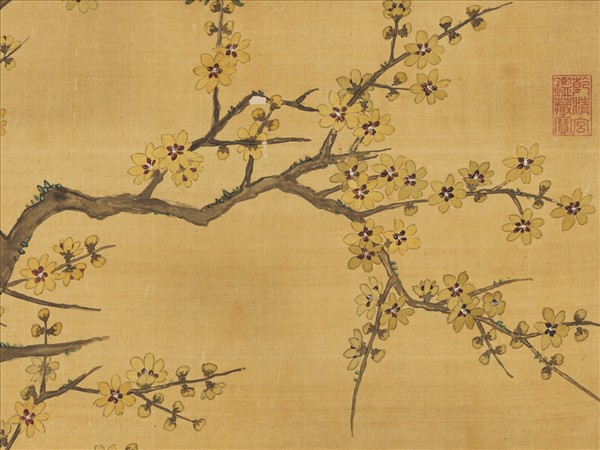 清蔣廷錫三友圖　軸