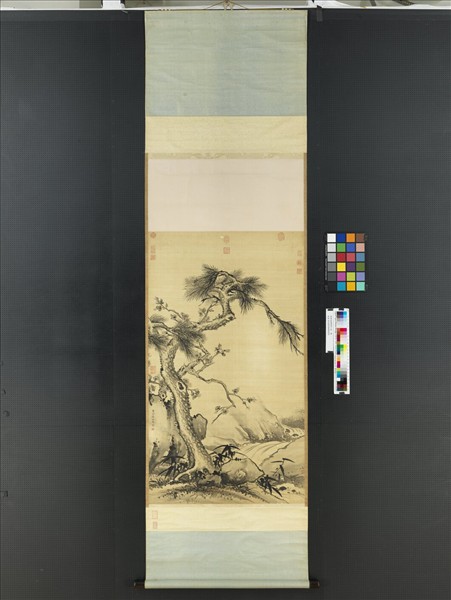 清蔣廷錫畫歲寒三友　軸