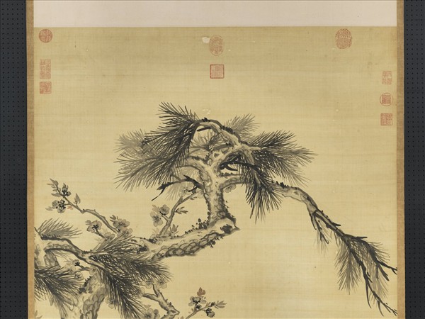 清蔣廷錫畫歲寒三友　軸