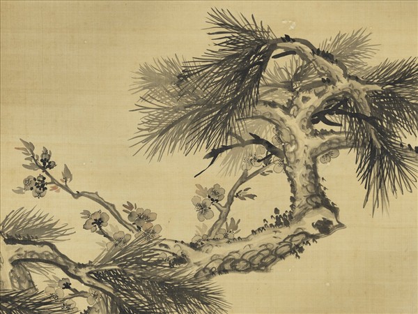 清蔣廷錫畫歲寒三友　軸