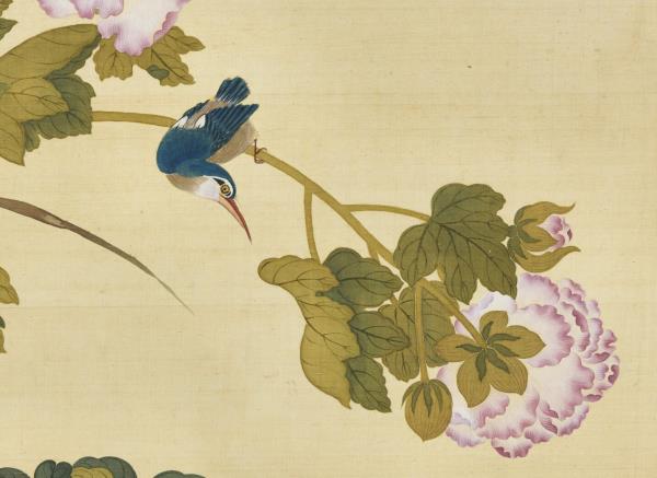 清鄒一桂畫芙蓉丹桂　軸