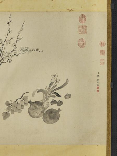 清鄒一桂春華秋實　軸