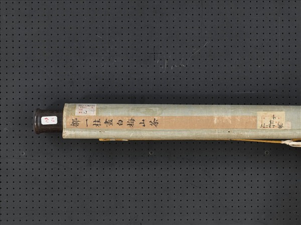 清鄒一桂畫白梅山茶　軸