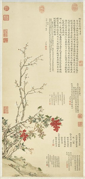 清蔣溥絡緯圖　軸