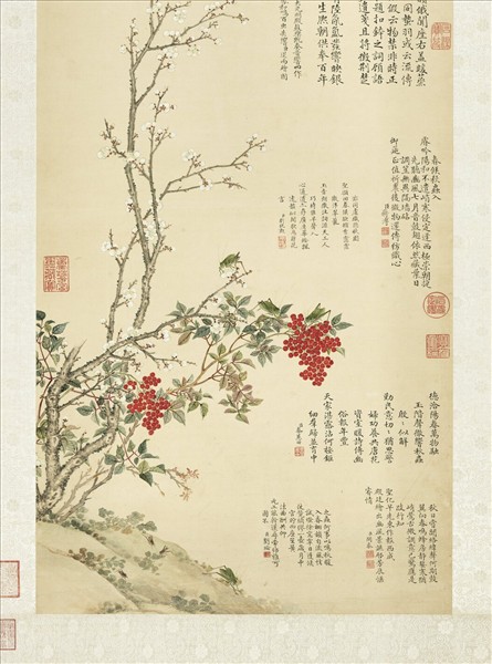 清蔣溥絡緯圖　軸