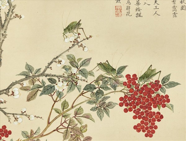 清蔣溥絡緯圖　軸