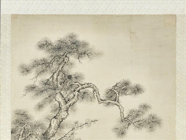 清蔣溥歲寒三友　軸