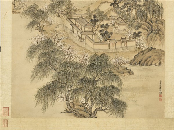 清董邦達山水　軸