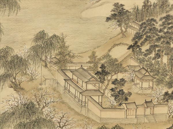 清董邦達山水　軸