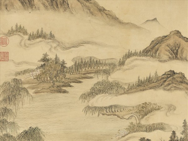 清董邦達山水　軸