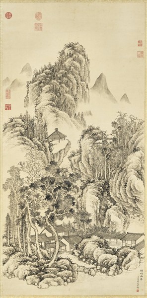 清董邦達山水　軸