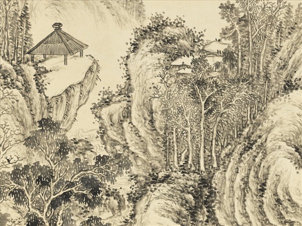 清董邦達山水　軸