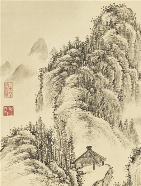 清董邦達山水　軸