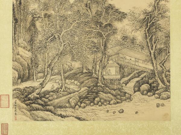 清董邦達畫山水　軸