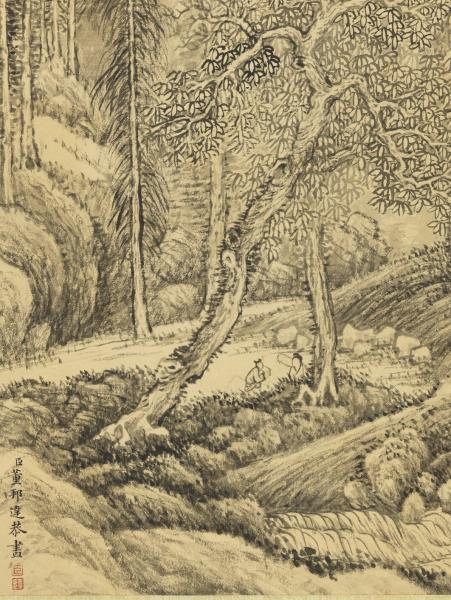 清董邦達畫山水　軸