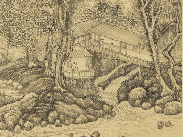 清董邦達畫山水　軸