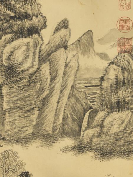 清董邦達畫山水　軸