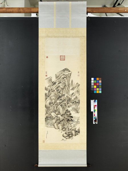 清錢維城山水　軸