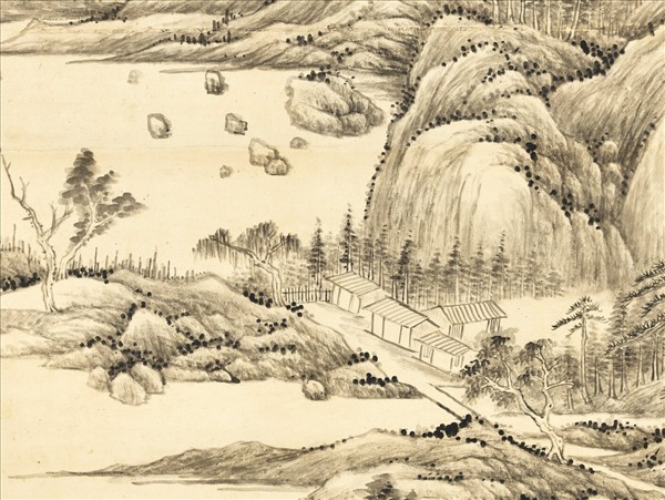 清錢維城畫山水　軸