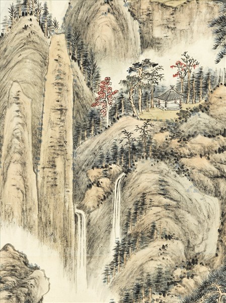 d*9様 台湾　故宮博物院　額入り絵画　清錢維城畫萬彙熙春圖　軸 d*9様 台湾 故宮博物院 額入り絵画 清錢維城畫萬彙熙春圖 軸 台湾 故宮