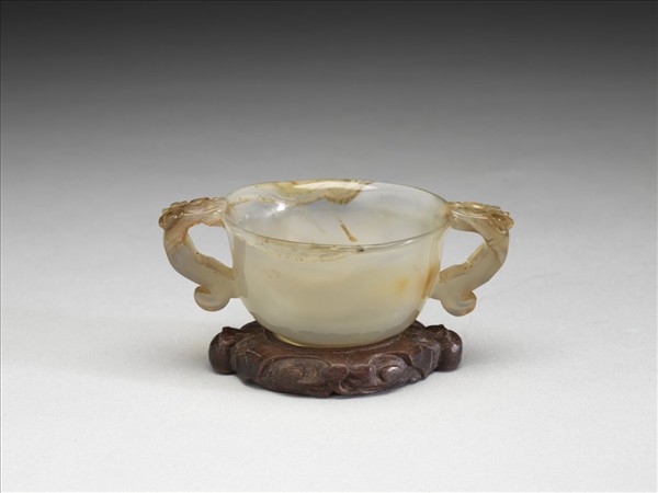 瑪瑙雙耳杯