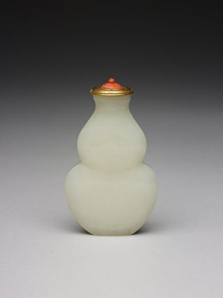 玉描金花蝶葫蘆鼻煙壺- 故宮