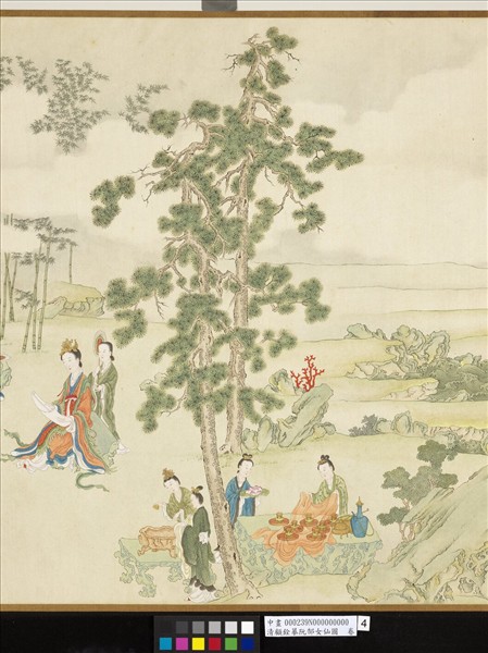 清顧銓摹阮郜女仙圖　卷