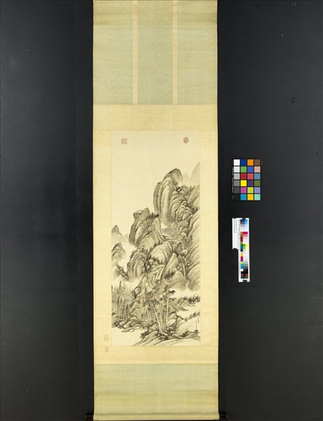 清錢維城夏山欲雨　軸