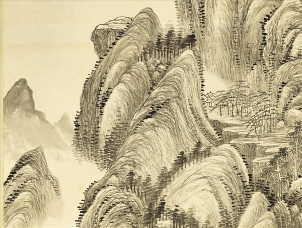 清錢維城夏山欲雨　軸