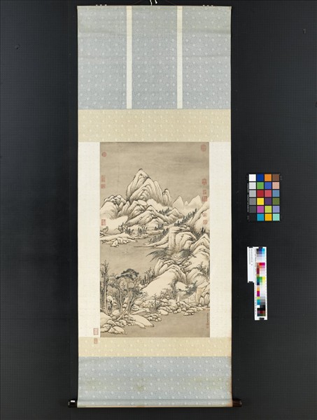 清錢維城雪浦歸帆圖　軸