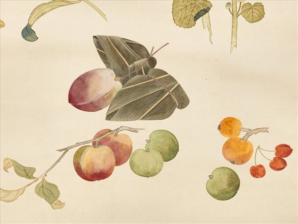 清錢維城畫天中瑞景　軸