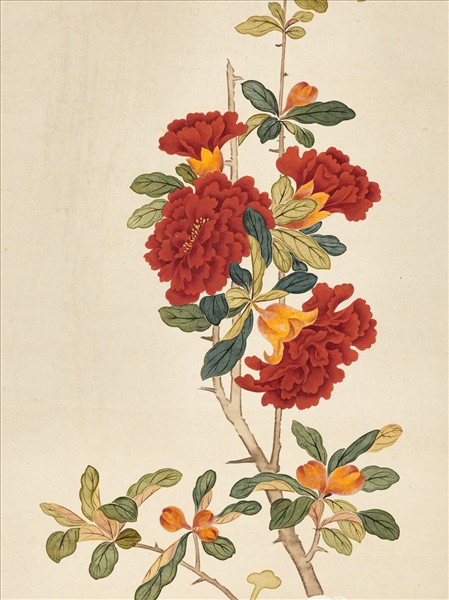 清錢維城畫天中瑞景　軸