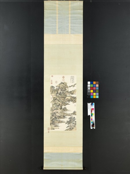 清錢維城倣黃公望秋山圖　軸