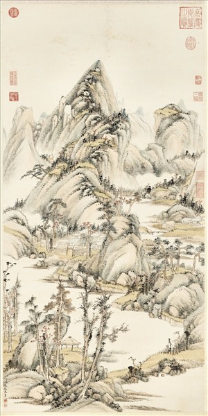 清永瑢畫山水　軸